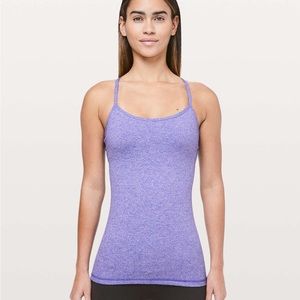 Lululemon Power Y Tank - Heathered Iris Flower
